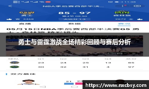 yy易游勇士与雷霆激战全场精彩回顾与赛后分析